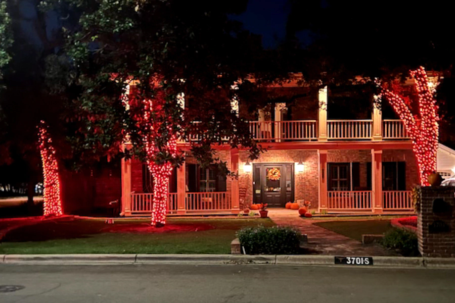 service holiday lighting installation work